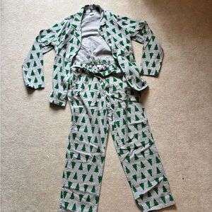Hanna Andersson Christmas Tree Tannenbaum Pajama Set